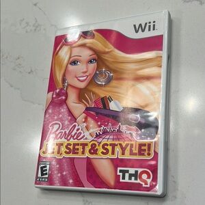 Barbie Jet Set & Style! (Wii) - Pink and Blonde Cover Art